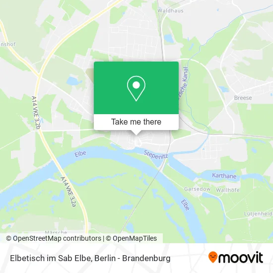 Карта Elbetisch im Sab Elbe