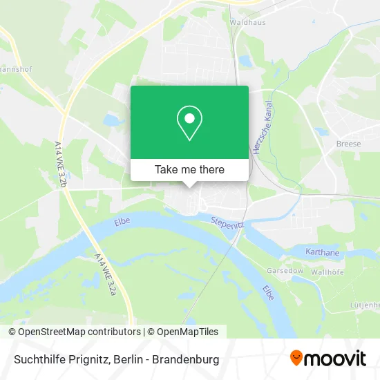 Карта Suchthilfe Prignitz