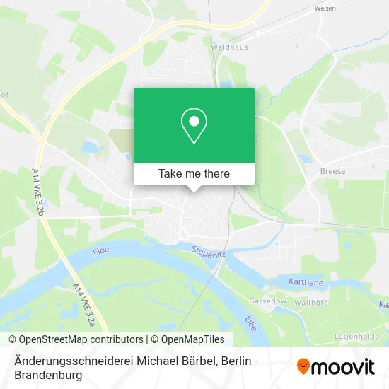 Карта Änderungsschneiderei Michael Bärbel