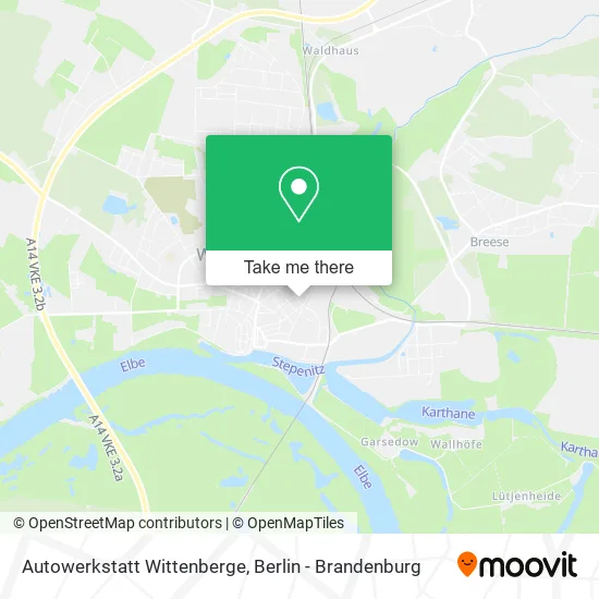 Карта Autowerkstatt Wittenberge