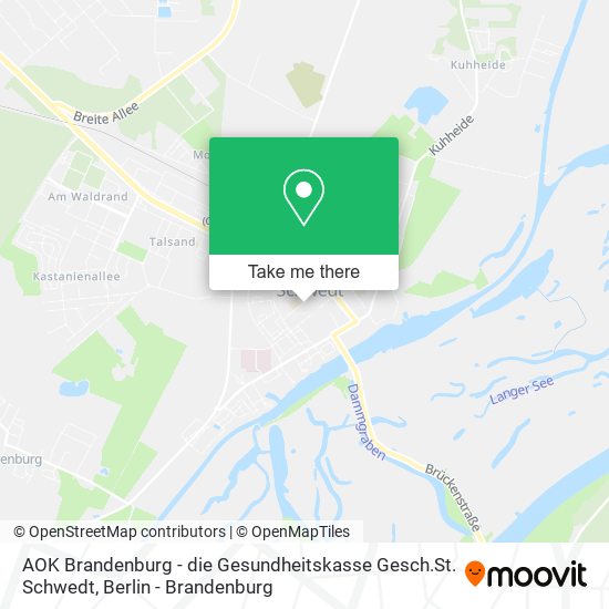 AOK Brandenburg - die Gesundheitskasse Gesch.St. Schwedt map