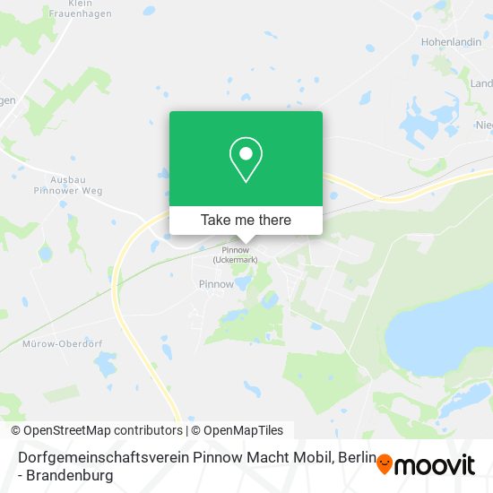 Карта Dorfgemeinschaftsverein Pinnow Macht Mobil
