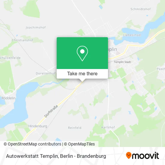 Карта Autowerkstatt Templin