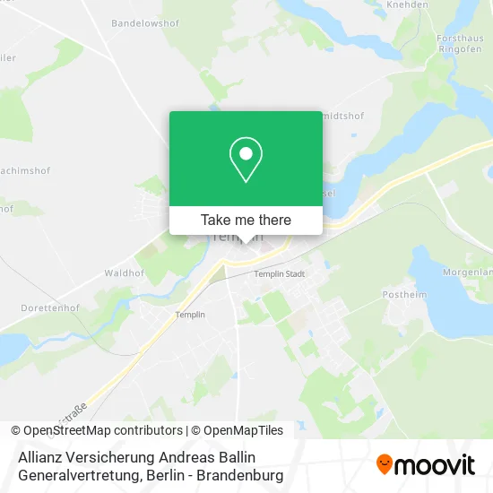 Карта Allianz Versicherung Andreas Ballin Generalvertretung