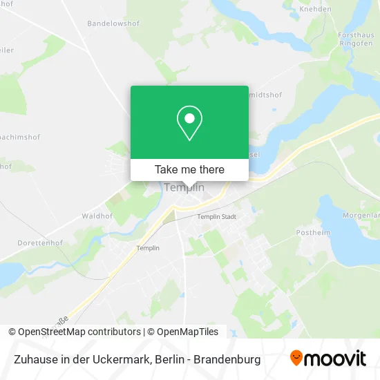 Карта Zuhause in der Uckermark