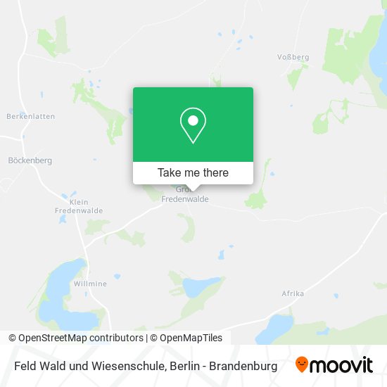 Feld Wald und Wiesenschule map