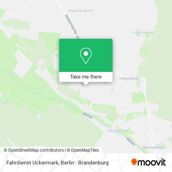 Fahrdienst Uckermark map