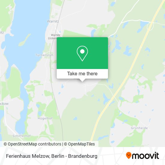 Ferienhaus Melzow map