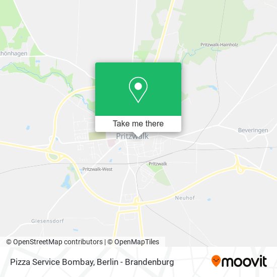 Карта Pizza Service Bombay