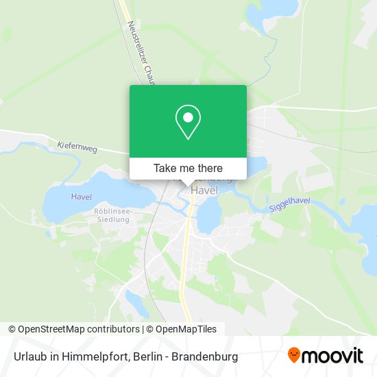 Urlaub in Himmelpfort map