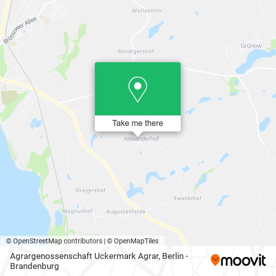 Agrargenossenschaft Uckermark Agrar map