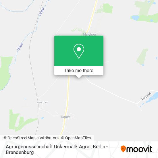 Карта Agrargenossenschaft Uckermark Agrar