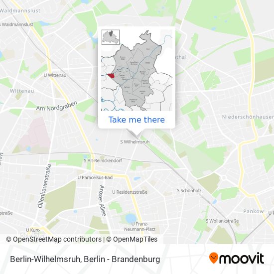Berlin-Wilhelmsruh map