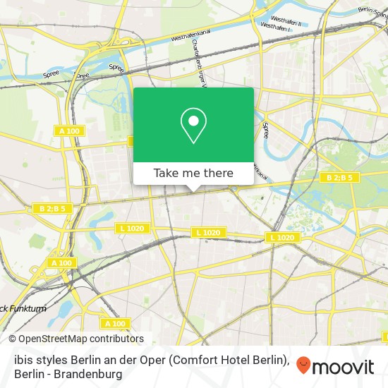 ibis styles Berlin an der Oper (Comfort Hotel Berlin) map