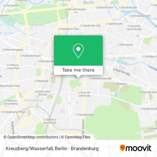 Карта Kreuzberg/Wasserfall