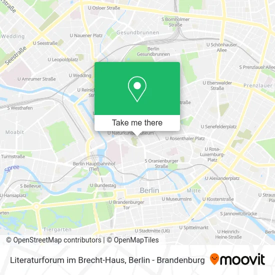 Карта Literaturforum im Brecht-Haus