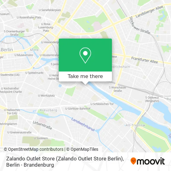 Карта Zalando Outlet Store