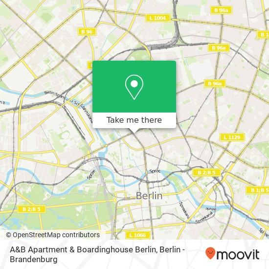 A&B Apartment & Boardinghouse Berlin map