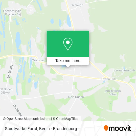 Stadtwerke Forst map