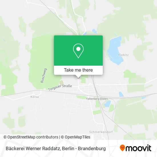 Карта Bäckerei Werner Raddatz