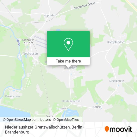 Карта Niederlausitzer Grenzwallschützen