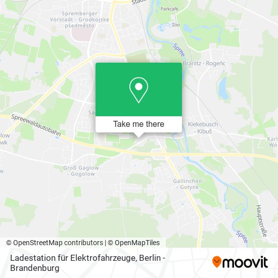 Карта Ladestation für Elektrofahrzeuge