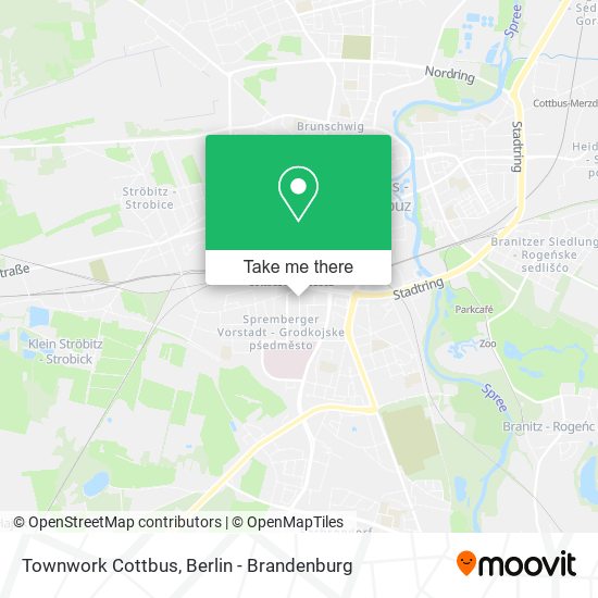 Townwork Cottbus map