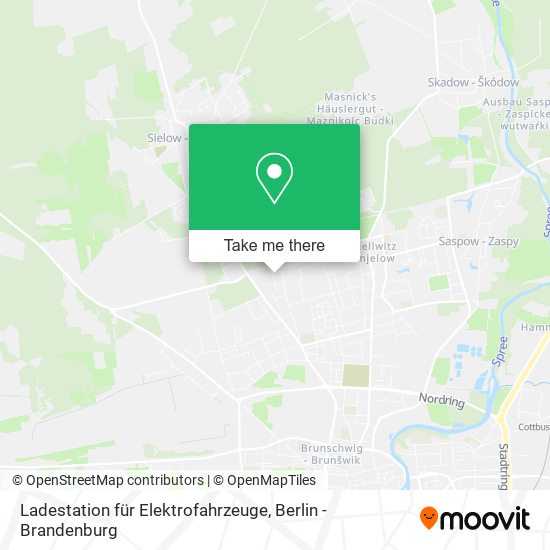 Карта Ladestation für Elektrofahrzeuge