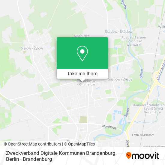 Карта Zweckverband Digitale Kommunen Brandenburg