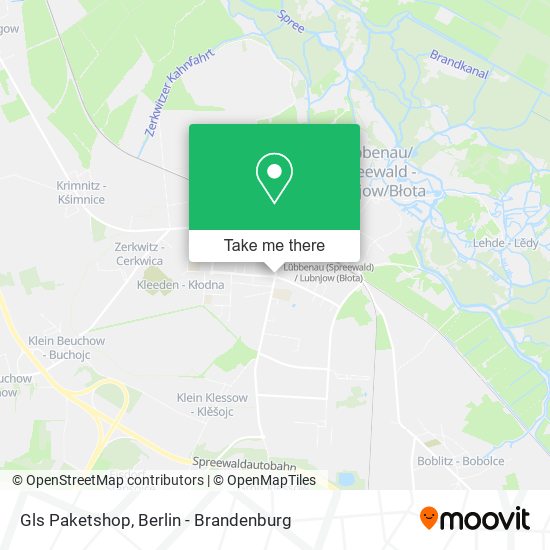 Gls Paketshop map