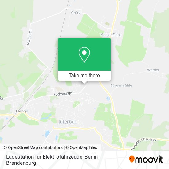 Карта Ladestation für Elektrofahrzeuge