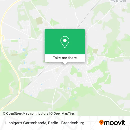 Карта Hinniger's Gartenbande