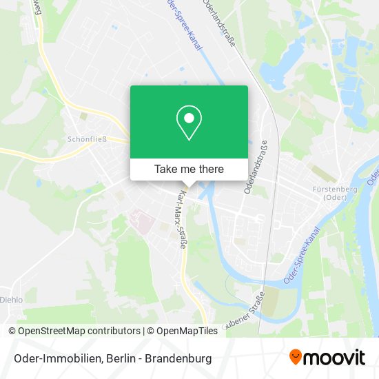 Карта Oder-Immobilien