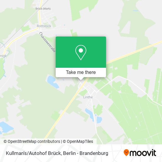 Kullman's/Autohof Brück map