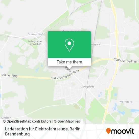 Карта Ladestation für Elektrofahrzeuge