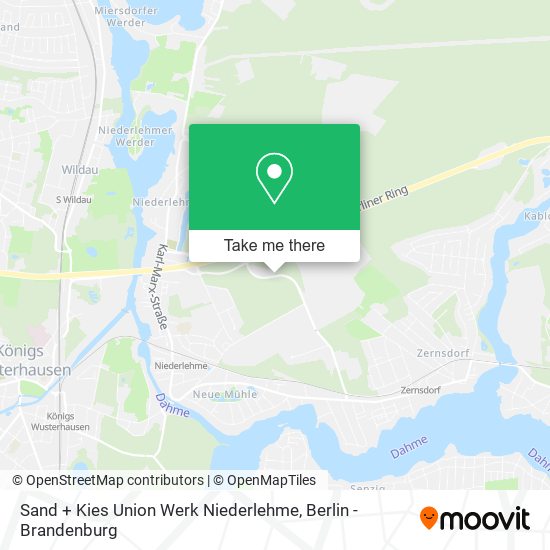Карта Sand + Kies Union Werk Niederlehme