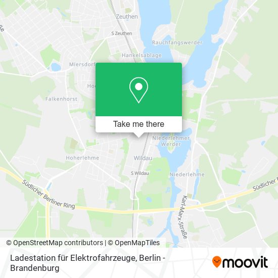 Карта Ladestation für Elektrofahrzeuge