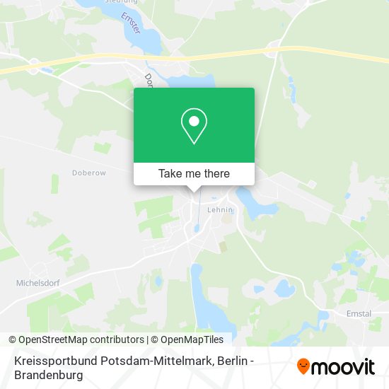 Карта Kreissportbund Potsdam-Mittelmark