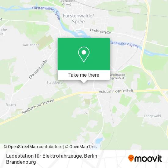 Карта Ladestation für Elektrofahrzeuge