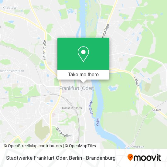 Stadtwerke Frankfurt Oder map