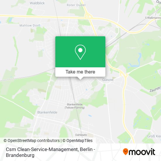 Csm Clean-Service-Management map