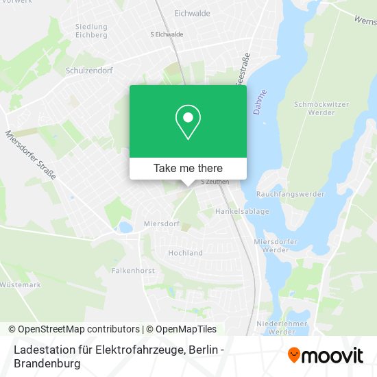 Карта Ladestation für Elektrofahrzeuge