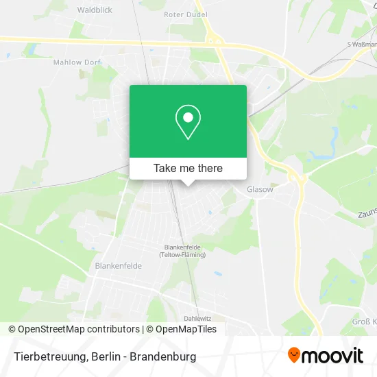 Карта Tierbetreuung