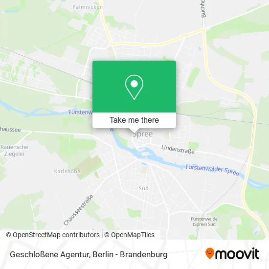 Карта Geschloßene Agentur