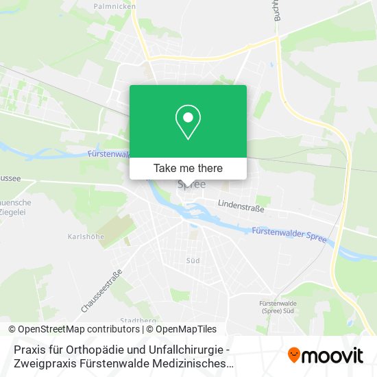 Praxis für Orthopädie und Unfallchirurgie - Zweigpraxis Fürstenwalde Medizinisches Versorgungszentr map