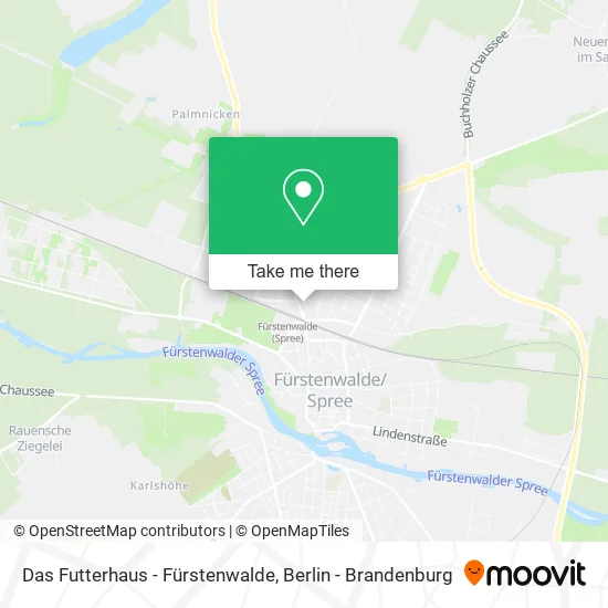 Карта Das Futterhaus - Fürstenwalde