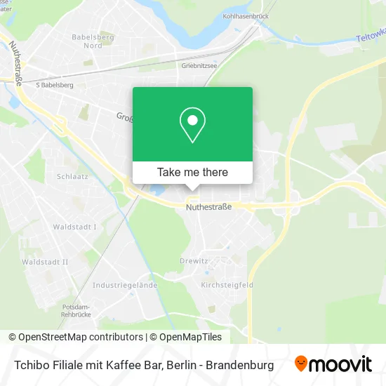 Tchibo Filiale mit Kaffee Bar map