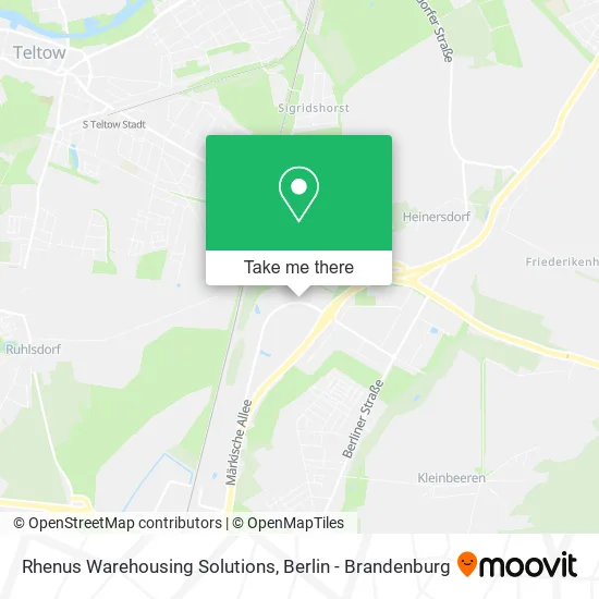 Карта Rhenus Warehousing Solutions