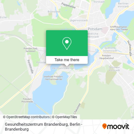 Gesundheitszentrum Brandenburg map