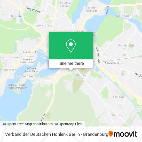 Карта Verband der Deutschen Höhlen-
